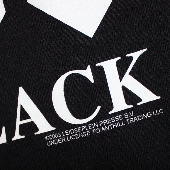 3/$77❤️vintage 2003 BACK IN BLACK AC/DC t-shirt Anvil band tee Anthill Trading - Picture 3 of 4